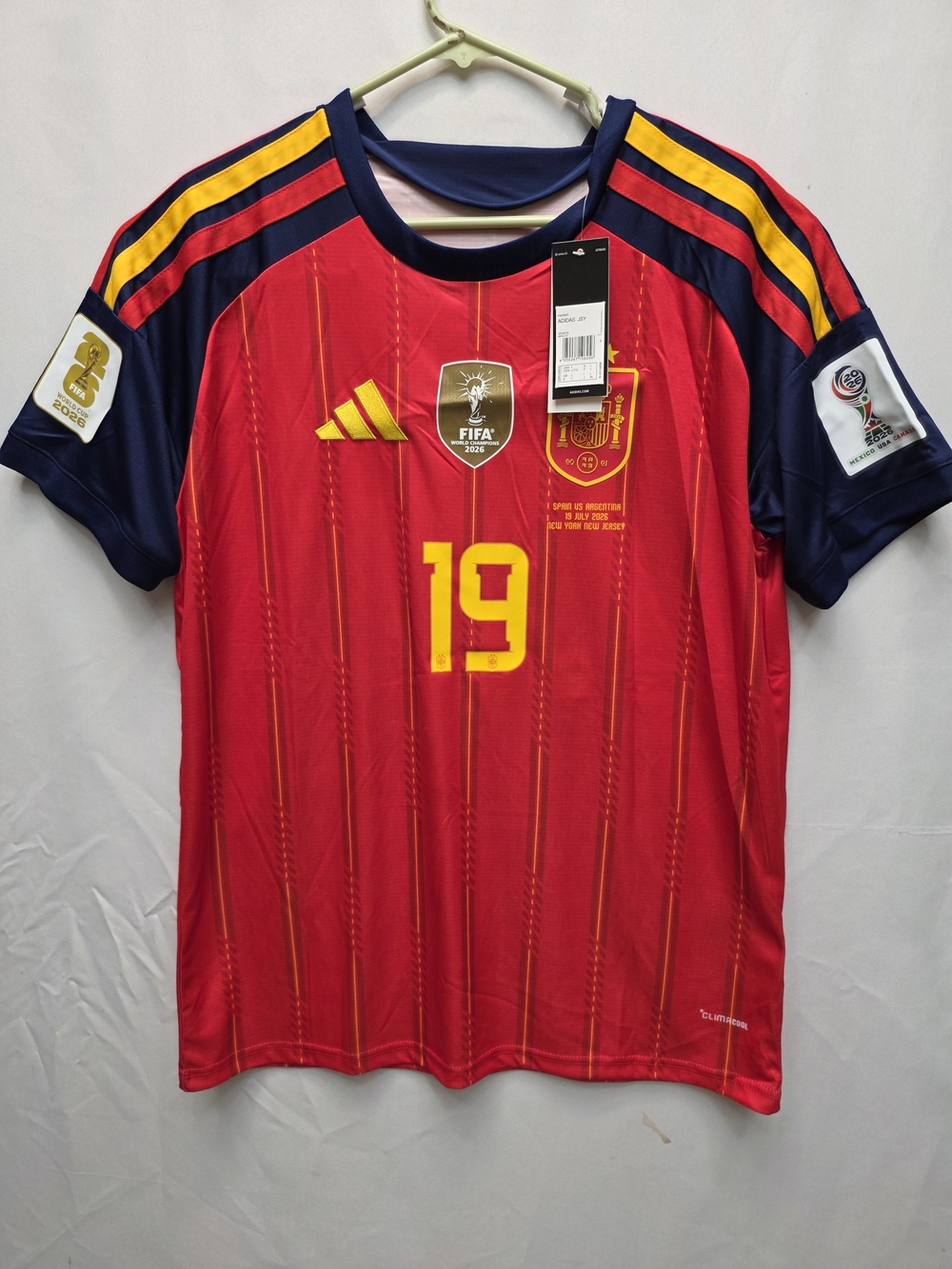 New Lamine Yamal 19 Spain L Player Version Jersey adidas World Cup 2026